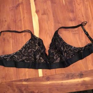 Black & Nude Lace bra top